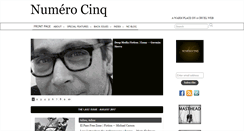 Desktop Screenshot of numerocinqmagazine.com