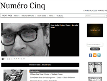 Tablet Screenshot of numerocinqmagazine.com